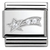 Nomination Classic Silver CZ Shooting Star Charm