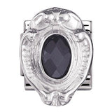 Nomination Classic Silver Royal CZ Black Jewel Shield Charm SALE