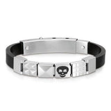 Nomination Steel Ikon Rubber Skull Bracelet With Charms SALE