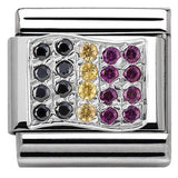Nomination Classic Silver CZ Belgium Flag Charm SALE