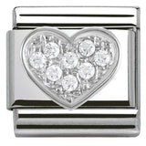 Nomination Classic Silver CZ Heart Charm