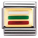 Nomination Classic Gold Enamel Bulgaria Flag Charm