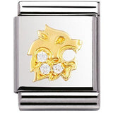 Nomination Big Size Gold CZ Zodiac Leo Charm SALE
