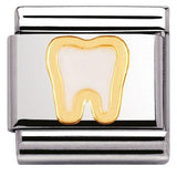 Nomination Classic Gold Enamel Tooth Charm
