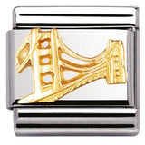 Nomination Classic Gold Golden Gate Bridge Charm
