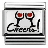 Nomination Classic Silver Enamel Cheers Charm