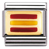 Nomination Classic Gold Enamel Spain Flag Charm