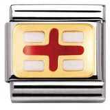 Nomination Classic Gold Enamel England Flag Charm