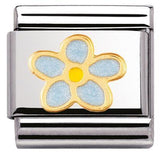 Nomination Classic Gold Enamel Forget Me Not Charm
