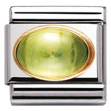 Nomination Classic Gold Precious Stone Oval Peridot Charm