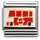Nomination Classic Gold Enamel London Bus Charm