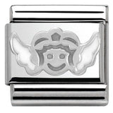Nomination Classic Silver Enamel White Angel Charm