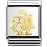 Nomination Big Size Gold CZ Zodiac Capricorn Charm SALE