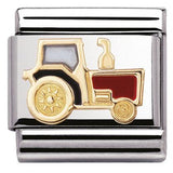 Nomination Classic Gold Enamel Tractor Charm