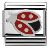 Nomination Classic Silver Enamel Ladybird Charm