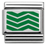 Nomination Classic Silver Enamel Zig Zag Charm SALE