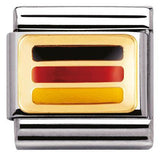 Nomination Classic Gold Enamel Germany Flag Charm