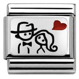 Nomination Classic Silver Enamel Happy Couple Charm
