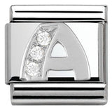 Nomination Classic Silver CZ Initial Charm