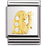 Nomination Big Size Gold CZ Zodiac Virgo Charm SALE