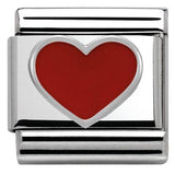 Nomination Classic Silver Enamel Red Heart Charm