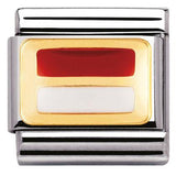 Nomination Classic Gold Enamel Monaco Flag Charm