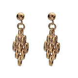 9ct Rose Gold Panther Drop Earrings