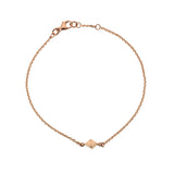 9ct Rose Gold Pyramid Bracelet