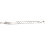 Sterling Silver Figaro 200 Identity Bracelet