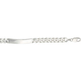 Sterling Silver Metric Curb 250 Identity Bracelet