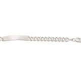 Sterling Silver Filed Curb 90 Identity Bracelet