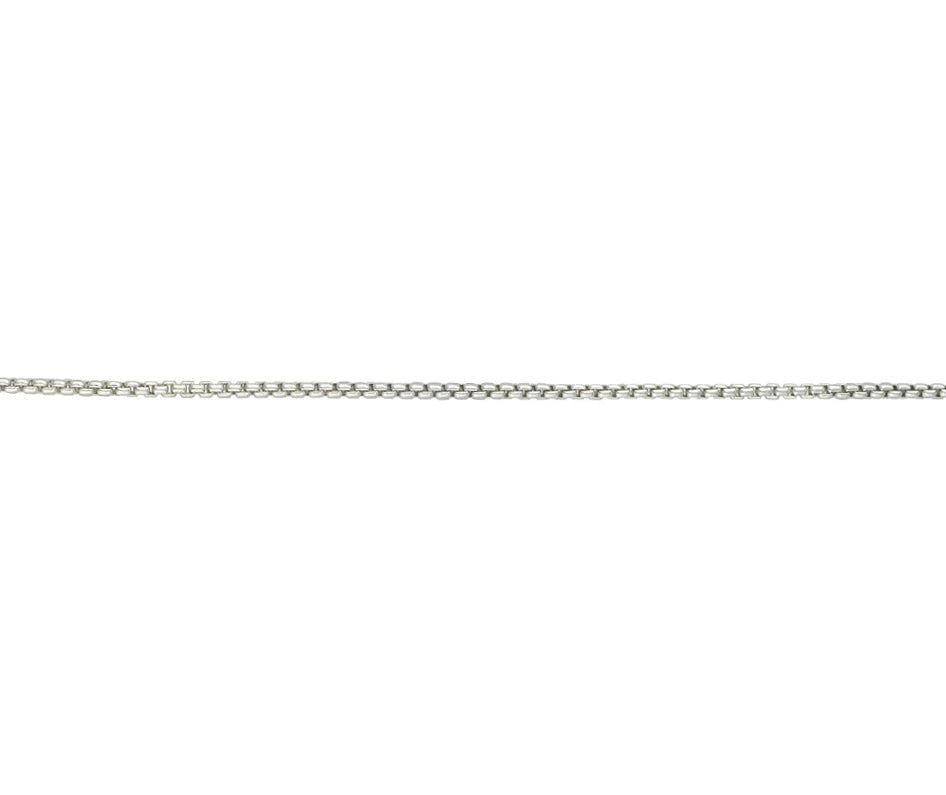 Sterling Silver Box Belcher 1 Ankle Chain