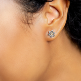 Clogau Sterling Silver Nature's Wonder Daffodil Stud Earrings