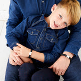 Little Star Harley Brown Leather Boys Bracelet 17cm