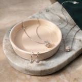 Clogau Gold Sterling Silver Tudor Court Spherical Pearl Necklace SALE