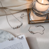 Clogau Tree of Life Sterling Silver Topaz Vine Hoop Earrings