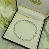 Vintage Design 18ct White Gold Diamond Circle Bracelet 0.75ct