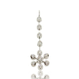 18ct White Gold Diamond Snowflake Pendant 0.34ct