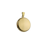 9ct Yellow Gold Plain Round Locket