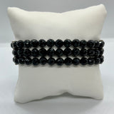 Vintage Design Sterling Silver Black Onyx Regency Bracelet