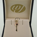 9ct Yellow and Rose Gold Wonderland Key Charm Pendant