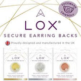 LOX Silver Earring Backs, Secure Locking & Lifting