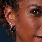 Kit Heath Céleste Astoria Star Outline Hoop Earrings SALE