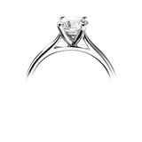 Platinum Diamond Solitaire Round Brilliant Cut Ring 0.50ct