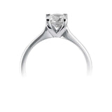 Platinum Diamond Solitaire Round Brilliant Cut Ring 0.42ct