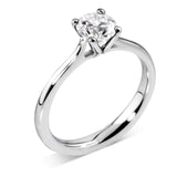 Platinum Diamond Solitaire Round Brilliant Cut Ring 0.70ct
