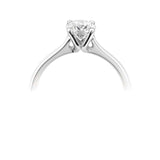 Platinum Diamond Solitaire Round Brilliant Cut Ring 0.70ct